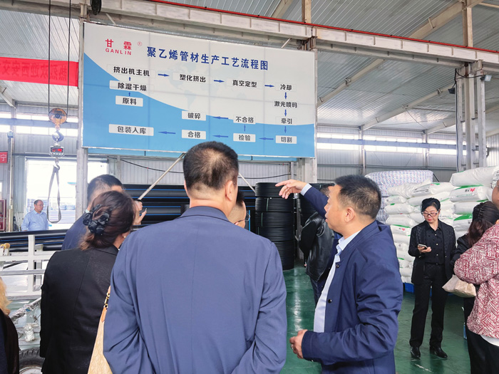 交大總裁班師生進入甘霖實業(yè)參觀學習